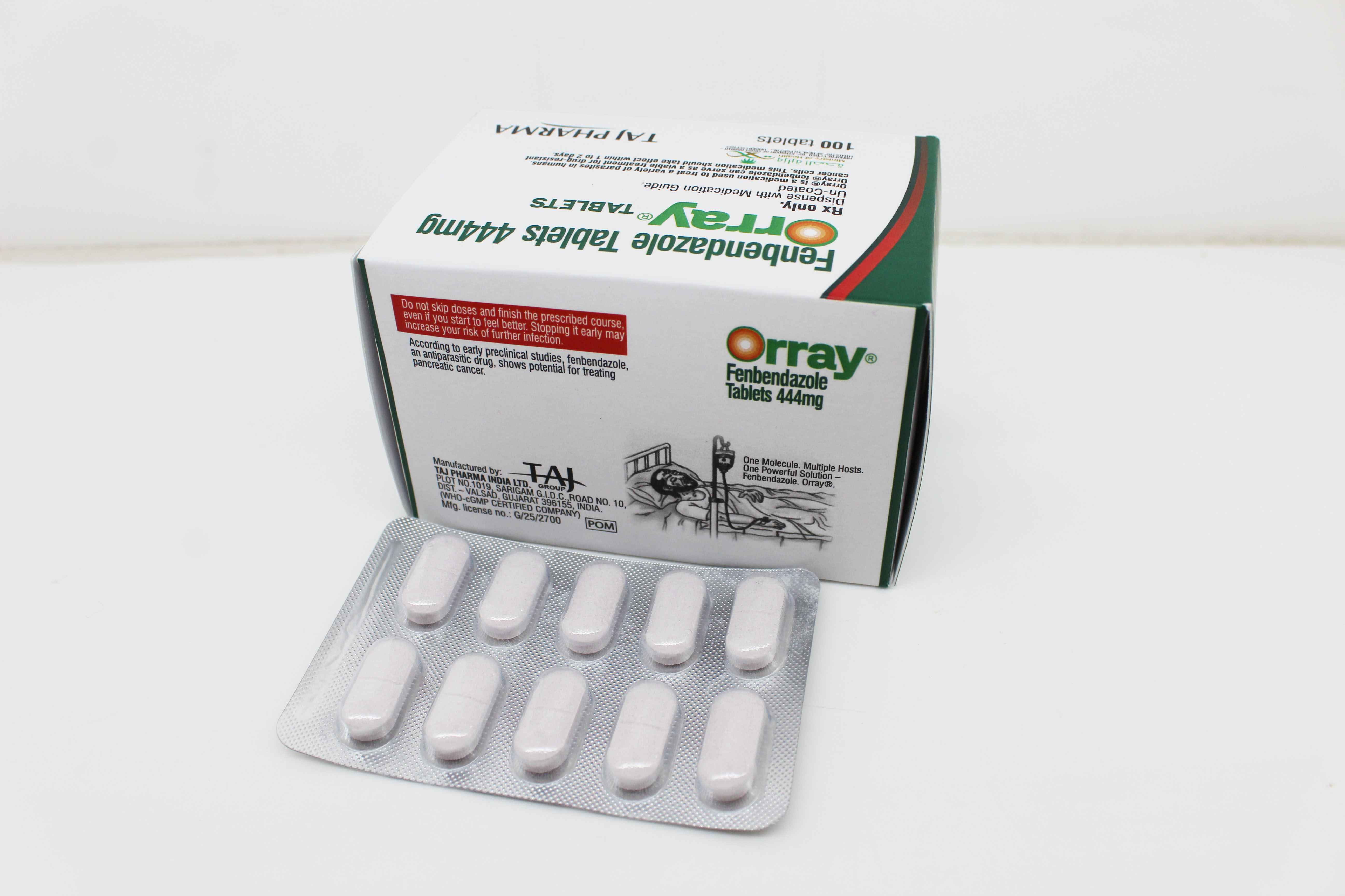 Fenbendazole 444mg – India Certified Manufacturer